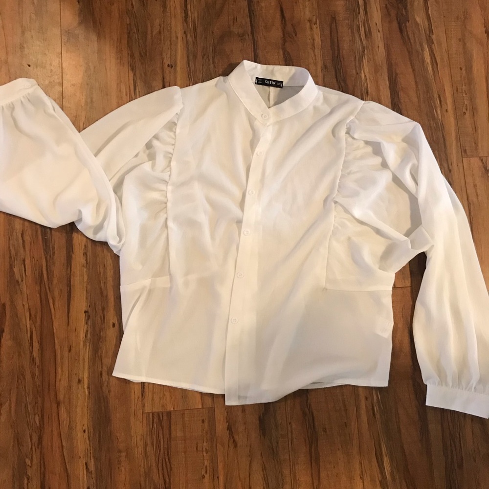 White button down blouse- Shein